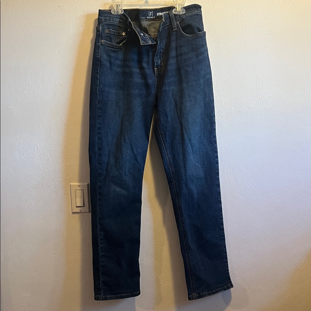 George Dark Blue Straight Leg Jeans size 30 x 30 in men’s.